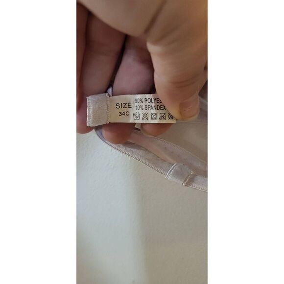 Pink/white checkard bra/swim top - Picture 6 of 6